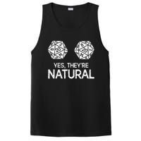 Yes, they're Natural 20 d20 dice funny RPG gamer PosiCharge Competitor Tank