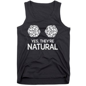 Yes, they're Natural 20 d20 dice funny RPG gamer Tank Top