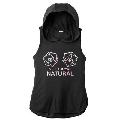 Yes TheyRe Natural 20 D20 Dice Funny Rpg Gamer & Women Ladies PosiCharge Tri-Blend Wicking Draft Hoodie Tank