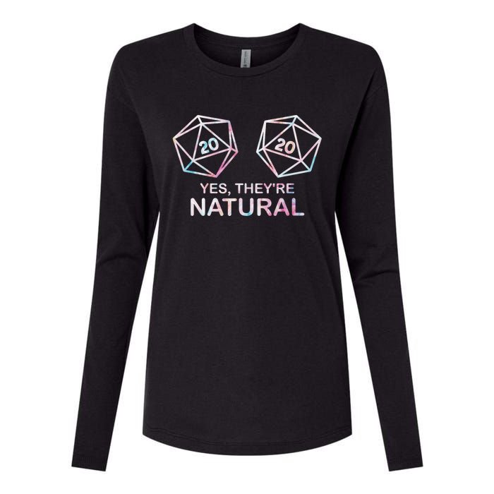 Yes TheyRe Natural 20 D20 Dice Funny Rpg Gamer & Women Womens Cotton Relaxed Long Sleeve T-Shirt