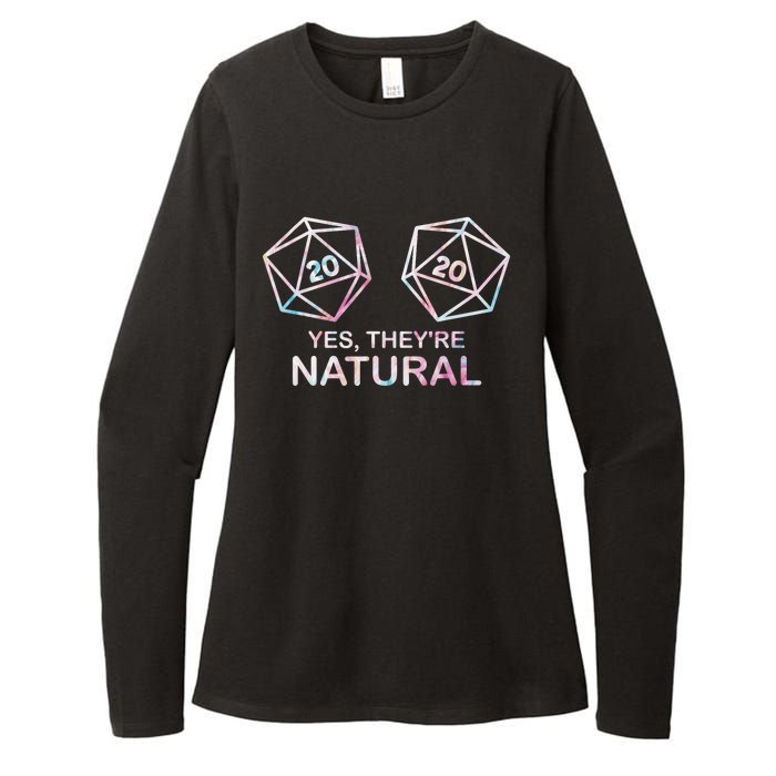 Yes TheyRe Natural 20 D20 Dice Funny Rpg Gamer & Women Womens CVC Long Sleeve Shirt