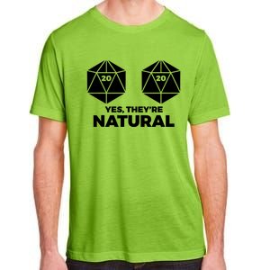 Yes Theyre Natural Dragon Geek Dice Short Sleeve Funny Gift Adult ChromaSoft Performance T-Shirt