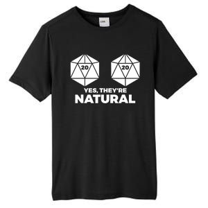 Yes Theyre Natural Dragon Geek Dice Short Sleeve Funny Gift Tall Fusion ChromaSoft Performance T-Shirt