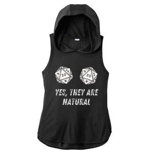 Yes TheyRe Natural D20 20 Dice Funny Rpg Board Gamer Humor Ladies PosiCharge Tri-Blend Wicking Draft Hoodie Tank