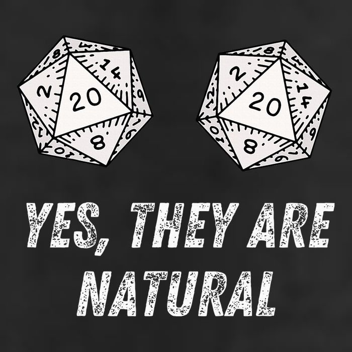 Yes TheyRe Natural D20 20 Dice Funny Rpg Board Gamer Humor Cool Comfort Performance Bucket Hat
