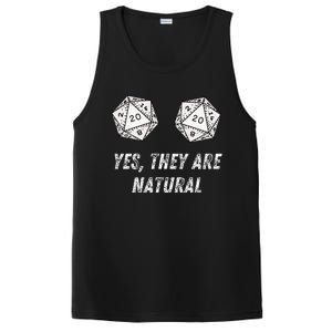 Yes TheyRe Natural D20 20 Dice Funny Rpg Board Gamer Humor PosiCharge Competitor Tank