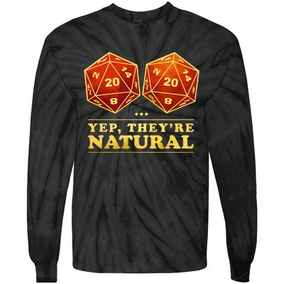 Yes TheyRe Natural D20 Tie-Dye Long Sleeve Shirt