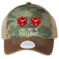 Yes They're Natural D20 Dice Funny Legacy Tie Dye Trucker Hat