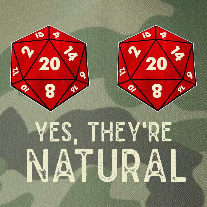 Yes They're Natural D20 Dice Funny Legacy Tie Dye Trucker Hat