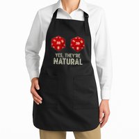 Yes They're Natural D20 Dice Funny Apron