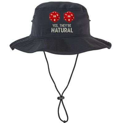 Yes They're Natural D20 Dice Funny Legacy Cool Fit Booney Bucket Hat