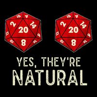 Yes They're Natural D20 Dice Funny 16 in Basic Backpack