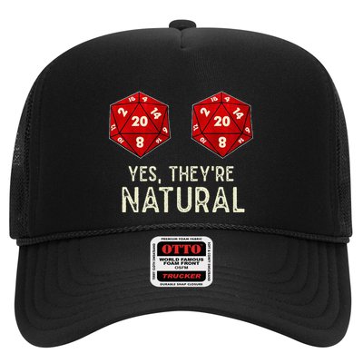Yes They're Natural D20 Dice Funny Trucker Hat