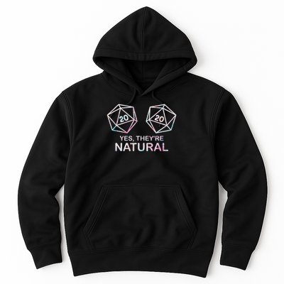 Yes, They're Natural 20 D20 Dice Funny Rpg Gamer Hoodie