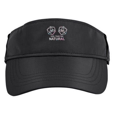 Yes, They're Natural 20 D20 Dice Funny Rpg Gamer Adult Drive Performance Visor