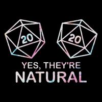 Yes, They're Natural 20 D20 Dice Funny Rpg Gamer 16 in Basic Backpack