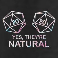 Yes, They're Natural 20 D20 Dice Funny Rpg Gamer Golf Towel