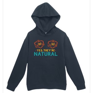 Yes TheyRe Natural 20 D20 Dice Funny Rpg Gamer Urban Pullover Hoodie