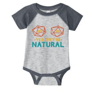 Yes TheyRe Natural 20 D20 Dice Funny Rpg Gamer Infant Baby Jersey Bodysuit