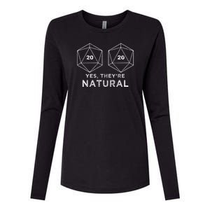 Yes They're Natural Womens Cotton Relaxed Long Sleeve T-Shirt