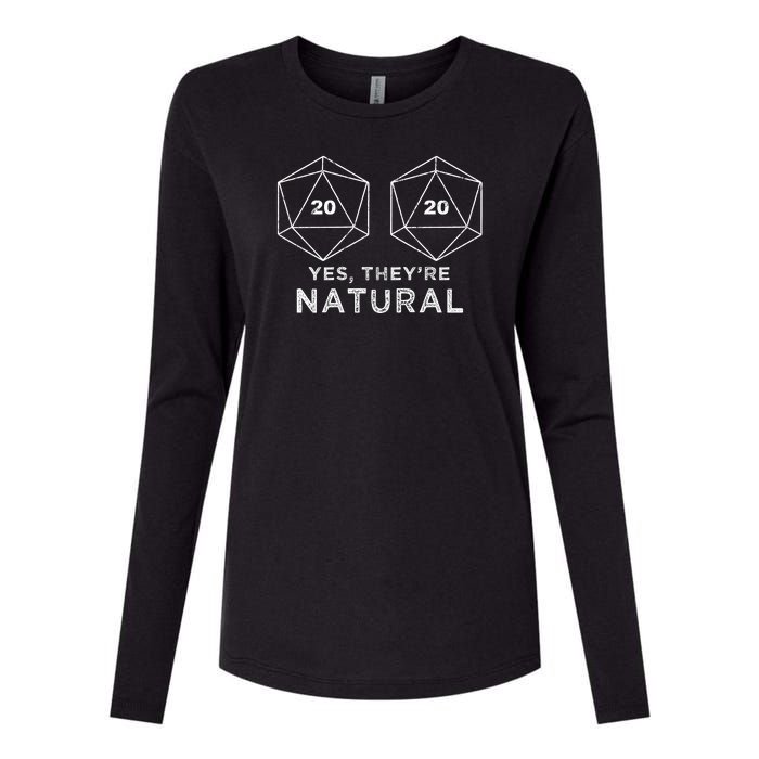 Yes They're Natural Womens Cotton Relaxed Long Sleeve T-Shirt