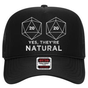 Yes They're Natural High Crown Mesh Back Trucker Hat