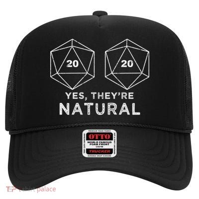 Yes They're Natural High Crown Mesh Back Trucker Hat