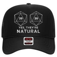 Yes They're Natural High Crown Mesh Back Trucker Hat