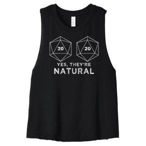 Yes They're Natural Women's Racerback Cropped Tank