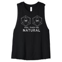 Yes They're Natural Women's Racerback Cropped Tank