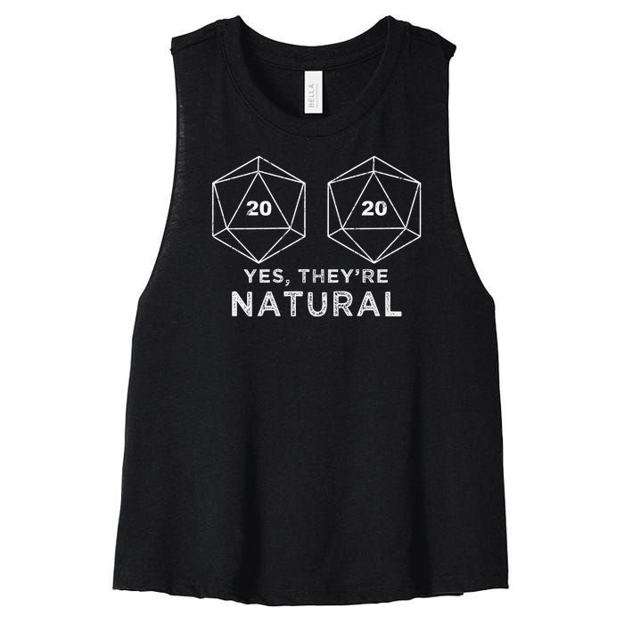 Yes They're Natural Women's Racerback Cropped Tank