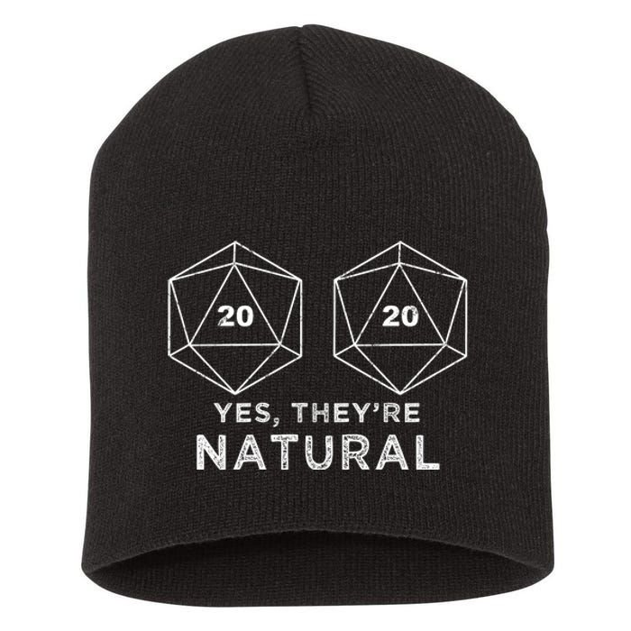 Yes They're Natural Short Acrylic Beanie