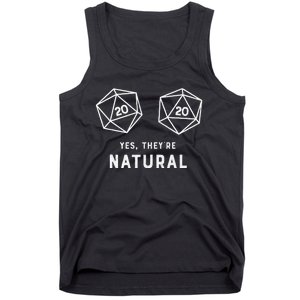 Yes they're Natural 20 d20 dice funny RPG gamer Tank Top