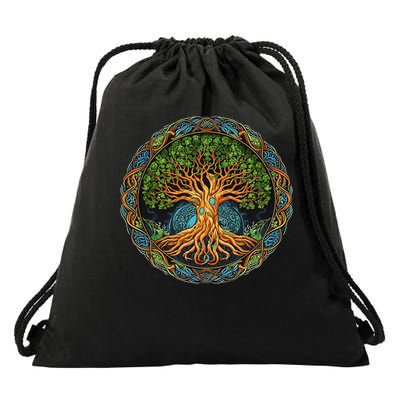 Yggdrasil Tree Of Life Drawstring Bag