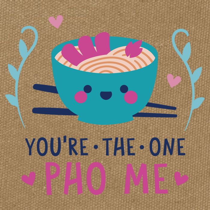 You're The One Pho Me Cotton Canvas Backpack