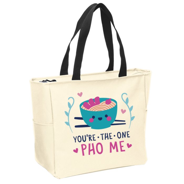 You're The One Pho Me Zip Tote Bag