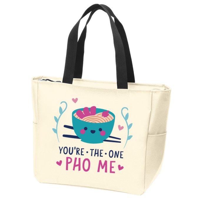 You're The One Pho Me Zip Tote Bag