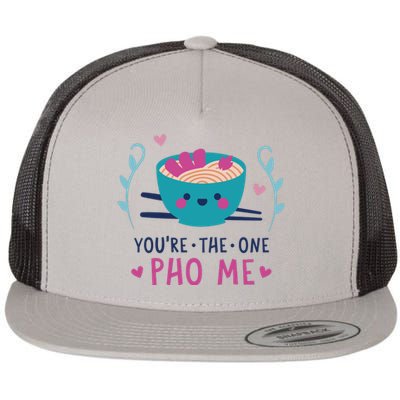 You're The One Pho Me Flat Bill Trucker Hat