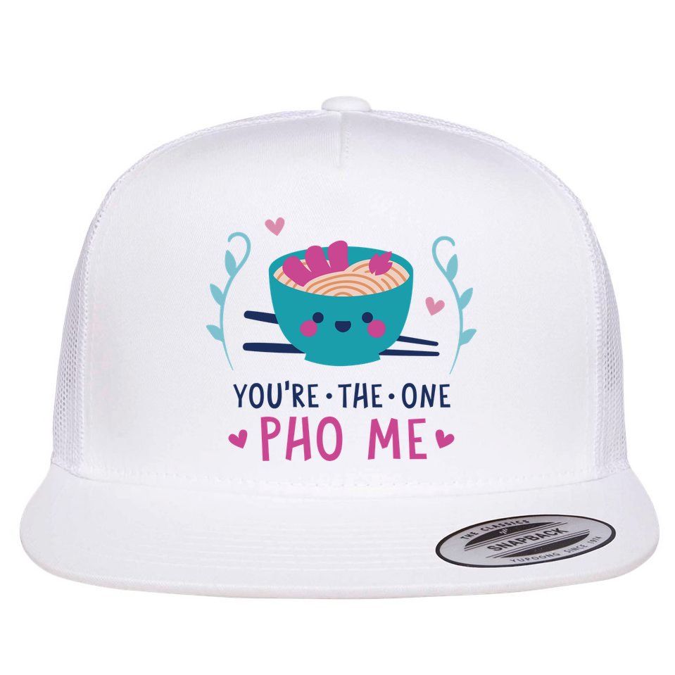 You're The One Pho Me Flat Bill Trucker Hat