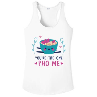 You're The One Pho Me Ladies PosiCharge Competitor Racerback Tank