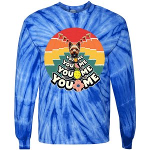 Yorkshire Terrier Retro You 0 Me Tie-Dye Long Sleeve Shirt