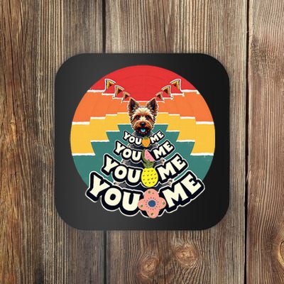 Yorkshire Terrier Retro You 0 Me Coaster