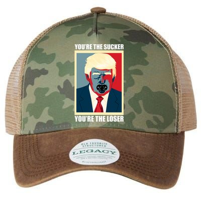 Youre The Sucker Youre The Loser Trump Biden Debate 2024 Legacy Tie Dye Trucker Hat