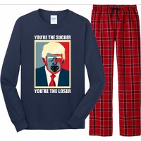 Youre The Sucker Youre The Loser Trump Biden Debate 2024 Long Sleeve Pajama Set