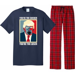 Youre The Sucker Youre The Loser Trump Biden Debate 2024 Pajama Set