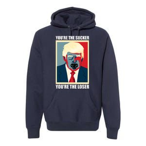 Youre The Sucker Youre The Loser Trump Biden Debate 2024 Premium Hoodie