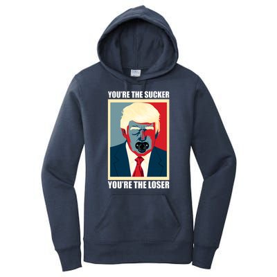 Youre The Sucker Youre The Loser Trump Biden Debate 2024 Women's Pullover Hoodie