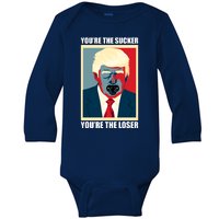 Youre The Sucker Youre The Loser Trump Biden Debate 2024 Baby Long Sleeve Bodysuit