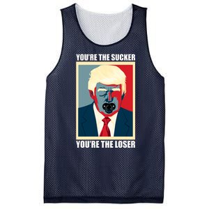 Youre The Sucker Youre The Loser Trump Biden Debate 2024 Mesh Reversible Basketball Jersey Tank