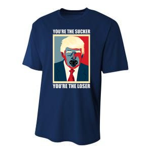 Youre The Sucker Youre The Loser Trump Biden Debate 2024 Performance Sprint T-Shirt